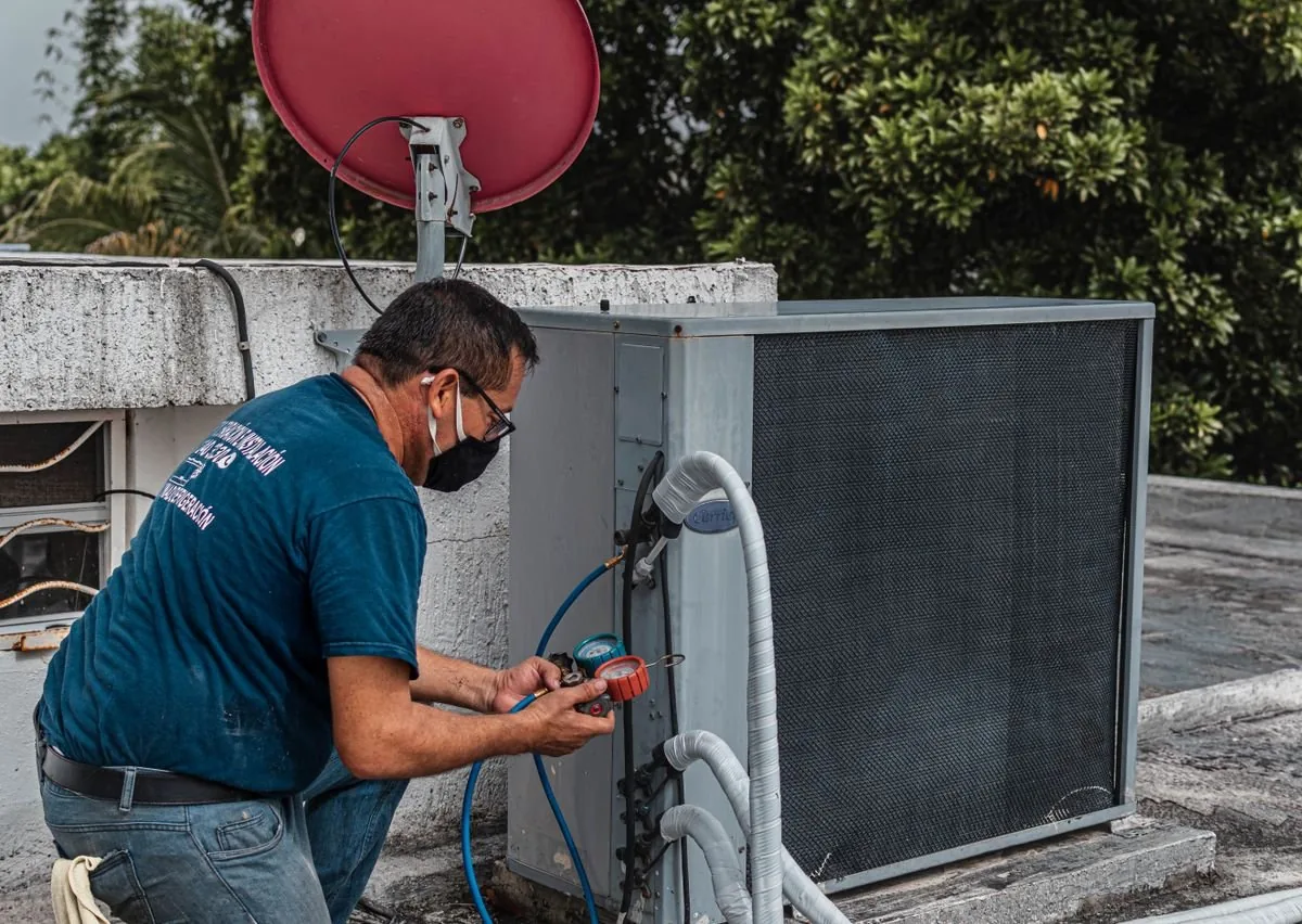 KD Scala qualified HVAC technician servicing equipment